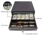 Cash Drawer 405A Black (RJ11) 5 Nots & 8 Coins - Image 2