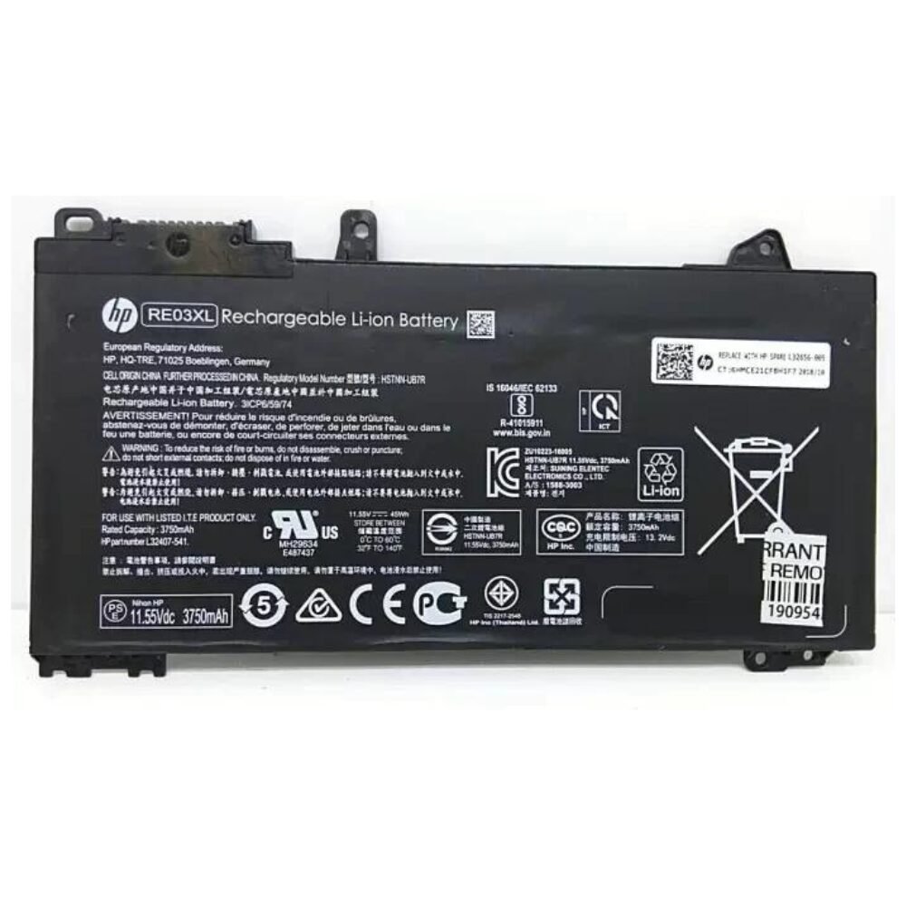 HP-RE03XL-Laptop-Battery HP RE03XL / RF03XL Laptop Battery - ProBook 430 440 445 450 455R G6 G7(ORG) (6MW) - Image 1