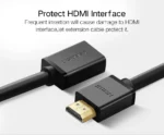 UGREEN HDMI 4K Cable Male to Female Extension Black 0.5m HD107-10140-(1YW) - Image 3