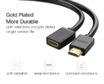 UGREEN HDMI 4K Cable Male to Female Extension Black 0.5m HD107-10140-(1YW) - Image 2