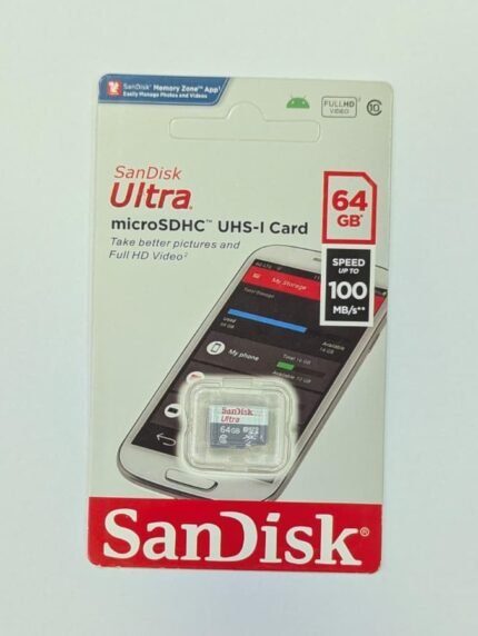 SanDisk Ultra 64GB Class10 up to 100 MB/s MicroSD (3YW)