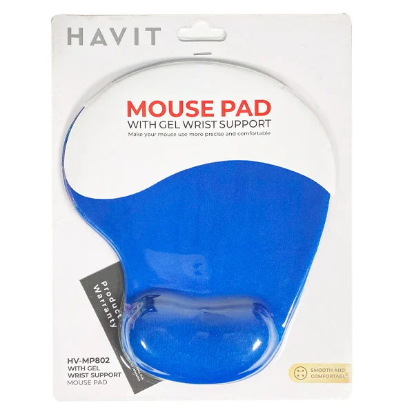 biwMno-sbh Havit HV-MP802 Mousepad with wrist support (Blue Colour) - Image 1