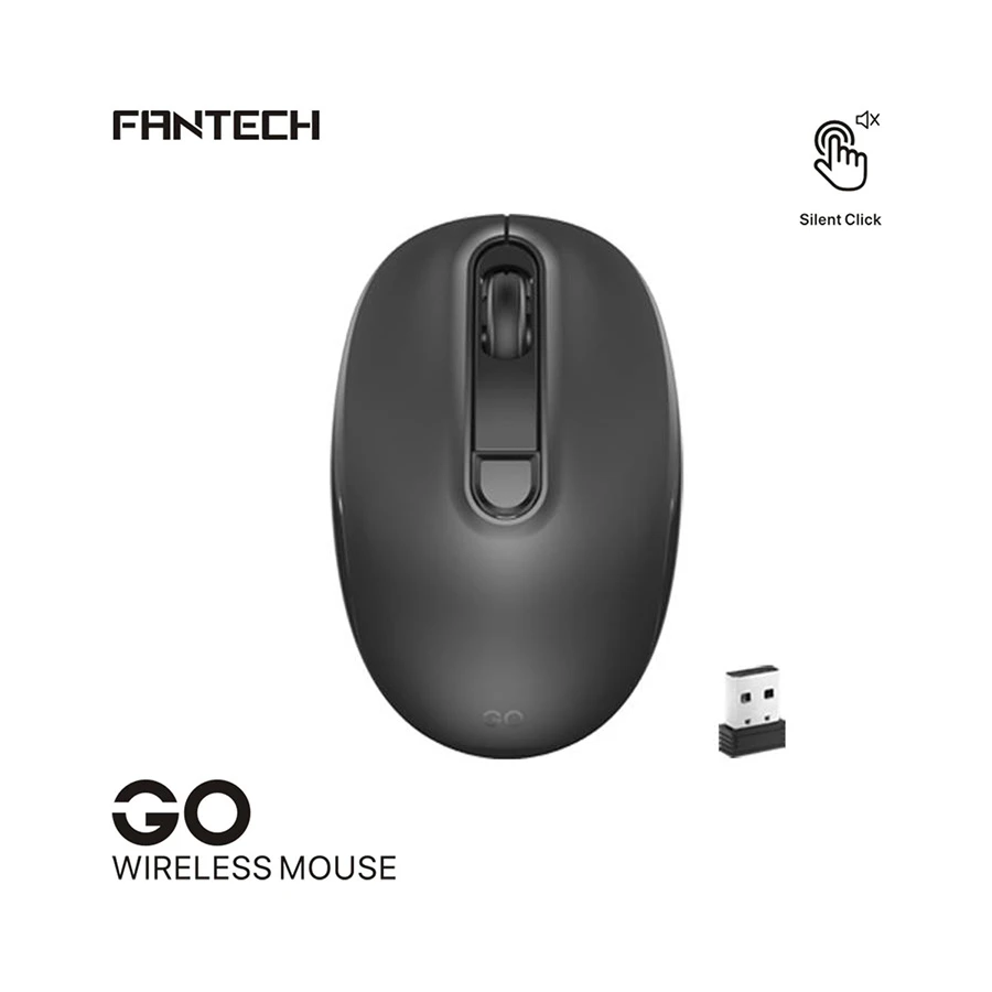 fantech-go-w192-silent-wireless-black-optical-11702983410 FANTECH W192 Wireless Mouse (06MW) - Image 1