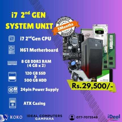 INTEL CORE i7 2nd Gen Recondition System Unit (03MW)