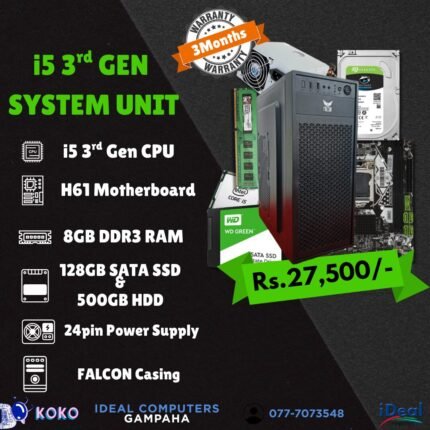 INTEL CORE i5 3rd Gen Recondition System Unit (03MW)
