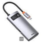 Baseus 4 IN 1 METAL GLEAM 4-Port Type-C ADAPTER (Type-C to HDMI+USB3.0*1+USB2.0*+1*PD) (1YW) - Image 4