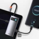 Baseus 4 IN 1 METAL GLEAM 4-Port Type-C ADAPTER (Type-C to HDMI+USB3.0*1+USB2.0*+1*PD) (1YW) - Image 5