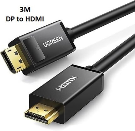 UGREEN 3 Meter DP Male to HDMI Male 4K 30Hz Cable - DP101 - 10203 -(1YW)