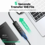 UGREEN Type-C to 4 x USB 3.0 5GBps HUB – CM416-10916 (1YW) - Image 6