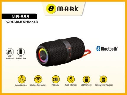 emark MB588 Portable Bluetooth Speaker (Bluetooth/AUX/FM/USB/SD) (6MW)