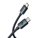 Baseus Crystal Shine Series Fast Charging Data Cable Type-C to Type-C 100W 1.2m Black (1YW) - Image 6