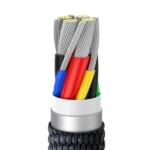 Baseus Crystal Shine Series Fast Charging Data Cable Type-C to Type-C 100W 1.2m Black (1YW) - Image 7