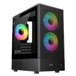 ARMAGGEDDON DEEPFREEZE DUPLEX 2 CHROMA BLACK COLOUR MESH FRONT PANEL CASING (With 3 X CHROMA Fans Built in)