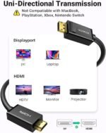UGREEN 3 Meter DP Male to HDMI Male 4K 30Hz Cable - DP101 - 10203 -(1YW) - Image 2