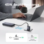 UGREEN 20000mAh 45W Power Bank with Built-in Cable – PB536 – 55988B –(1YW) - Image 7