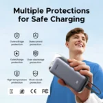 UGREEN 20000mAh 45W Power Bank with Built-in Cable – PB536 – 55988B –(1YW) - Image 3