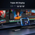 UGREEN 8-in-1 Revodok Type-C Hub (Type-c to 2xHDMI 4k 60Hz /1xDP 4K60Hz /2xUSB 10Gbps / Type-c 10Gbps / Type-c PD 100W) – CM639 – 35625 –(1YW) - Image 4