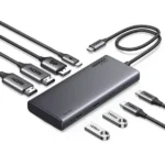 UGREEN 8-in-1 Revodok Type-C Hub (Type-c to 2xHDMI 4k 60Hz /1xDP 4K60Hz /2xUSB 10Gbps / Type-c 10Gbps / Type-c PD 100W) – CM639 – 35625 –(1YW) - Image 9