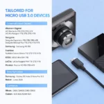UGREEN 1 Meter USB-C to Micro B Cable (Black) – 20103- External Hard Disk Cable (1YW) - Image 5