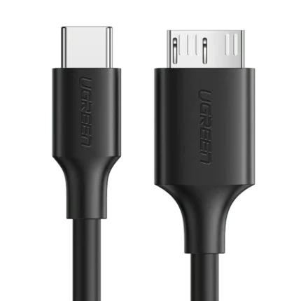 UGREEN 1 Meter USB-C to Micro B Cable (Black) – 20103- External Hard Disk Cable (1YW)