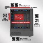 ARMAGGEDDON DEEPFREEZE DUPLEX 2 CHROMA BLACK COLOUR MESH FRONT PANEL CASING (With 3 X CHROMA Fans Built in) - Image 4