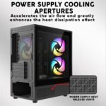 ARMAGGEDDON DEEPFREEZE DUPLEX 2 CHROMA BLACK COLOUR MESH FRONT PANEL CASING (With 3 X CHROMA Fans Built in) - Image 2