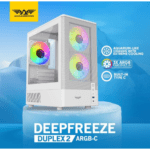 ARMAGGEDDON DEEPFREEZE DUPLEX 2 ARGB-C WHITE COLOUR MESH FRONT PANEL CASING (With 3 X ARGB Fans Built in)