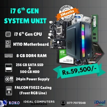 INTEL CORE i7 6th GEN RECONDITION SYSTEM UNIT (03MW)