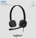 Logitech H151 Stereo 3.5mm Headset with Microphone (1YW)