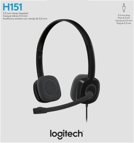 Logitech H151 Stereo 3.5mm Headset with Microphone (1YW)