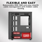 ARMAGGEDDON DEEPFREEZE DUPLEX 2 CHROMA BLACK COLOUR MESH FRONT PANEL CASING (With 3 X CHROMA Fans Built in) - Image 8