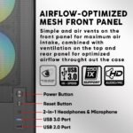 ARMAGGEDDON DEEPFREEZE DUPLEX 2 CHROMA BLACK COLOUR MESH FRONT PANEL CASING (With 3 X CHROMA Fans Built in) - Image 13