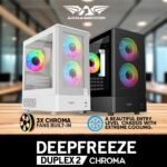 ARMAGGEDDON DEEPFREEZE DUPLEX 2 CHROMA BLACK COLOUR MESH FRONT PANEL CASING (With 3 X CHROMA Fans Built in) - Image 5