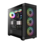 Gamdias Athena M3 ARGB Mid-Tower Black Gaming Case (with 4 X ARGB Fans) - Image 4