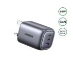 UGREEN 65W Nexode Fast Charging Adapter – CD306 – 90663 –(Space Gray) (USB x 01 + Type- C x 02)- (1YW) - Image 2