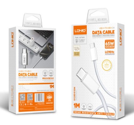 LDNIO USB-C to USB-C 1M 65W Power DATA Cable LC901C