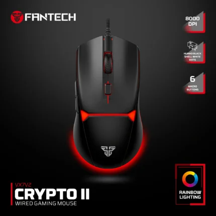 FANTECH CRYPTO II VX7V2 Wired Gaming Mouse (6MW)