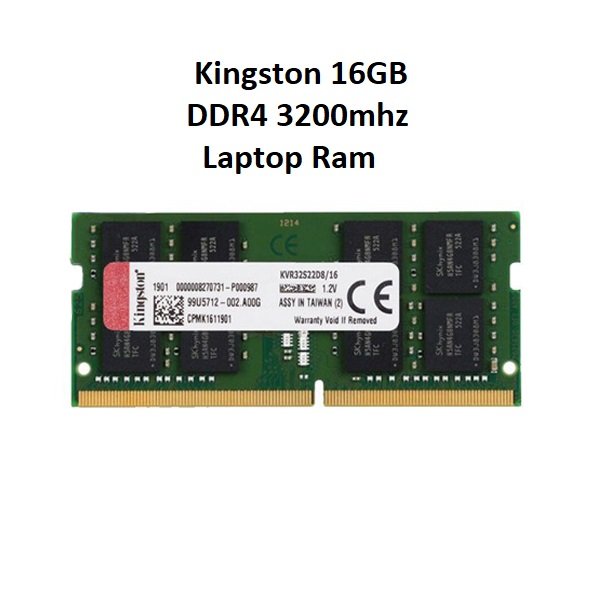 LRAK6082 Kingston 16GB DDR4 3200Mhz Laptop Ram (5YW) - Image 1