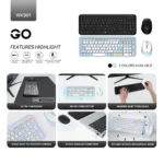 FANTECH WK901 GO ULTRA THIN WIRELESS COMBO KEYBOARD & MOUSE (6MW) - Image 7