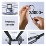 UGREEN 10cm Type-C to 3.5mm Female DAC Chip Cable Aluminum Shell with Braided – AV161 – 80154 –(1YW) - Image 3
