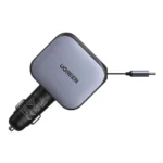 UGREEN 145W Nexode Car Charger with Retractable Cable 2x Type-C+ USB – EC604 – 55910B –(1YW) - Image 11
