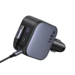 UGREEN 145W Nexode Car Charger with Retractable Cable 2x Type-C+ USB – EC604 – 55910B –(1YW) - Image 9
