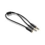 UGREEN 20 CM 3.5mm Female to 2 Male Audio Cable with ABS Casing – 20898 – (1YW) - Image 3
