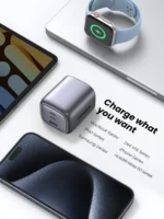 UGREEN 65W Nexode Fast Charging Adapter – CD306 – 90663 –(Space Gray) (USB x 01 + Type- C x 02)- (1YW) - Image 5