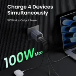 UGREEN Nexode S 100W GaN Fast Charger UK (USB-A x 01 + Type-C x 03 ) -(1YW) - Image 3