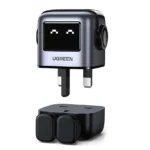 UGREEN 65W UNO RG GaN Fast Charging Adapter UK– CD361 – 25686 – (2×USB-C + 1×USB-A) -(1YW) - Image 2