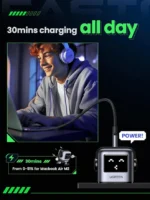 UGREEN 65W UNO RG GaN Fast Charging Adapter UK– CD361 – 25686 – (2×USB-C + 1×USB-A) -(1YW) - Image 6