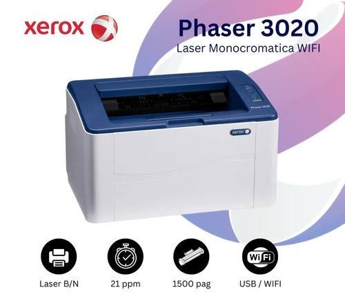 images Xerox Phase 3020 Monochrome WiFi Laser Printer (1YW) - Image 1
