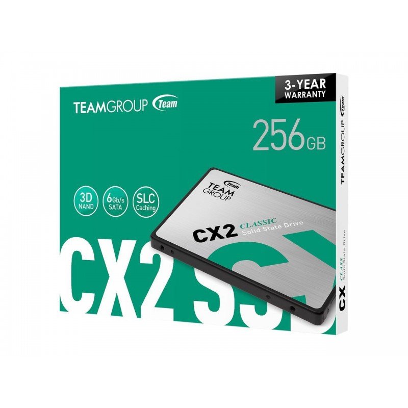 teamgroup-cx2-256gb-sata-iii-ssd-solid-state-drive TEAMGROUP 256GB CX2 SATA 2.5" SSD (3YW) - Image 1