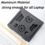 R8-C205 ACTIVE HEAT DISSIPATION ALL METAL ROTATABLE LAPTOP STAND - Image 4